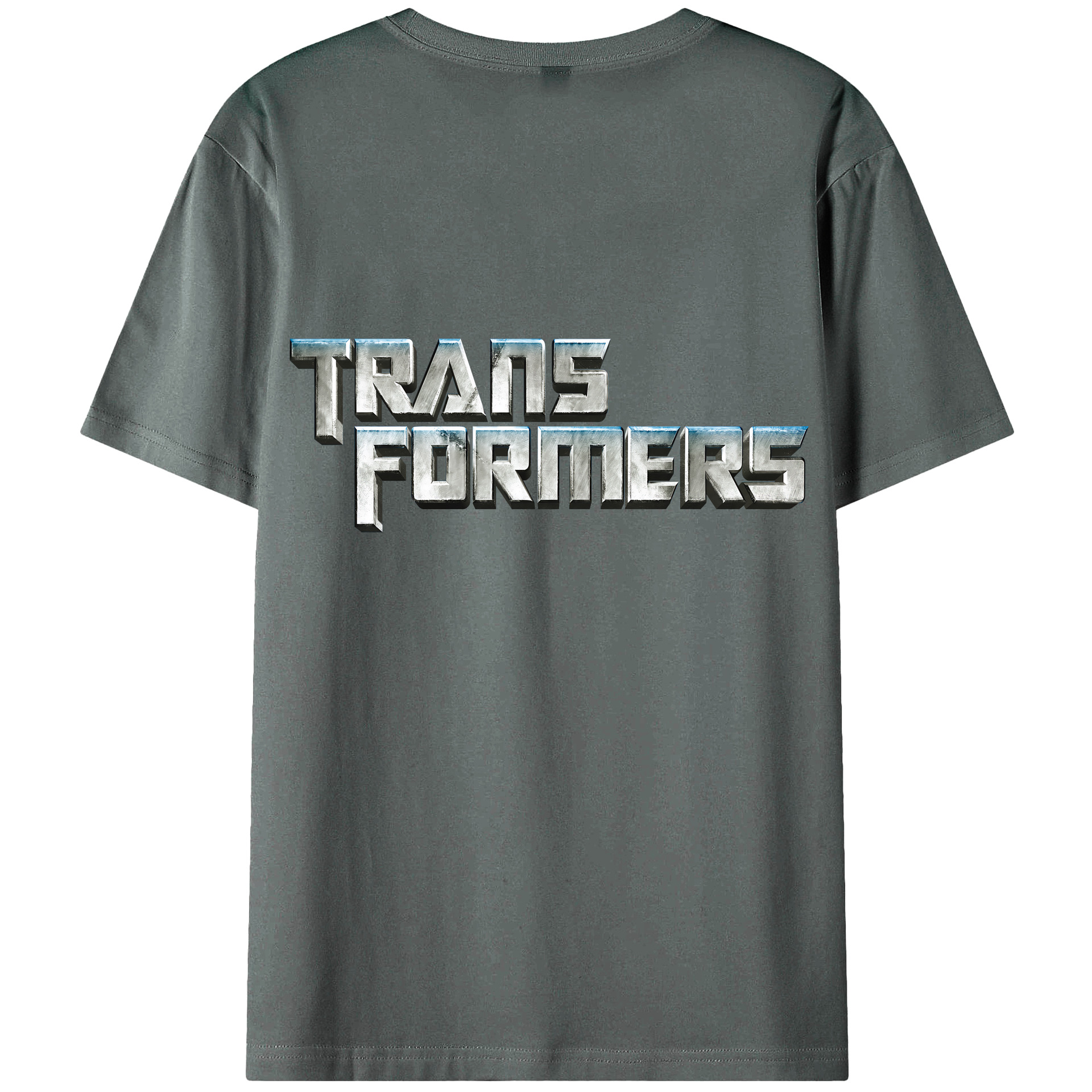 （画像用） Transformers トランスフォーマー 綿100％ メンズ半袖Tシャツ（バックプリント） 通気性